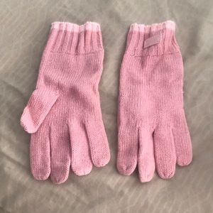 Pink coach gloves